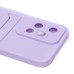 Чехол-накладка для Honor 200 lite (светло-фиолетовый) - SC337 с картхолдером