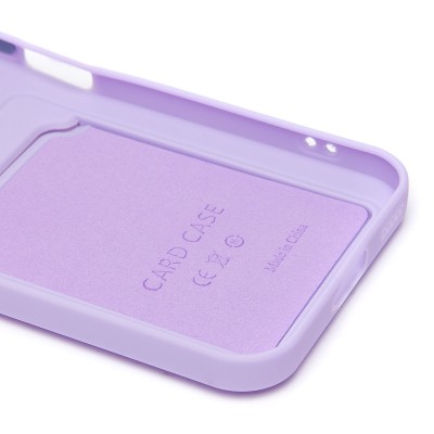 Чехол-накладка для Honor 200 lite (светло-фиолетовый) - SC337 с картхолдером