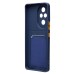 Чехол-накладка для Honor 200 Pro (темно-синий) - SC337 с картхолдером
