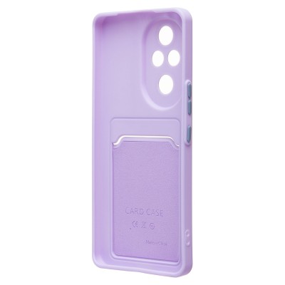 Чехол-накладка для Honor 200 Pro (светло-фиолетовый) - SC337 с картхолдером