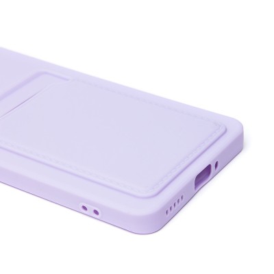 Чехол-накладка для Honor 200 Pro (светло-фиолетовый) - SC337 с картхолдером