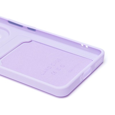 Чехол-накладка для Honor 200 Pro (светло-фиолетовый) - SC337 с картхолдером