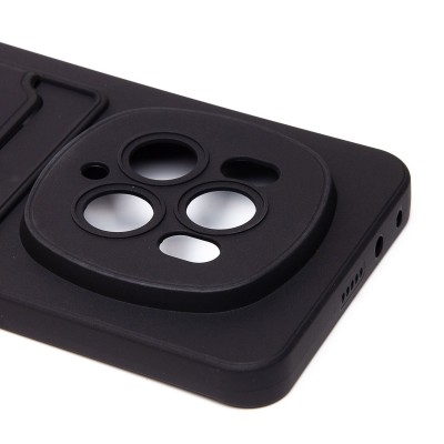 Чехол-накладка для Honor Magic 6 Pro (черный) - SC337 с картхолдером