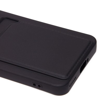 Чехол-накладка для Honor Magic 6 Pro (черный) - SC337 с картхолдером