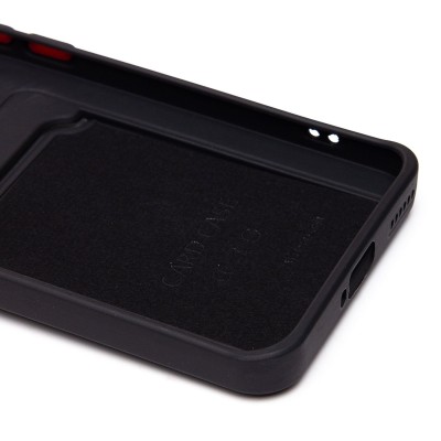 Чехол-накладка для Honor Magic 6 Pro (черный) - SC337 с картхолдером