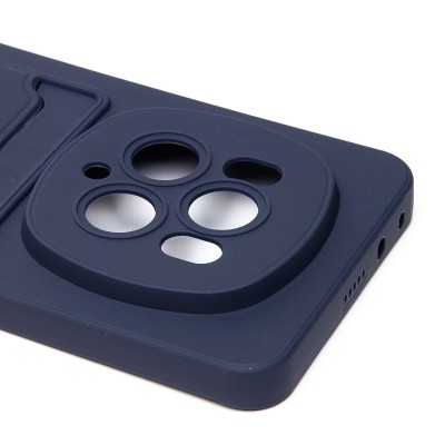 Чехол-накладка для Honor Magic 6 Pro (темно-синий) - SC337 с картхолдером