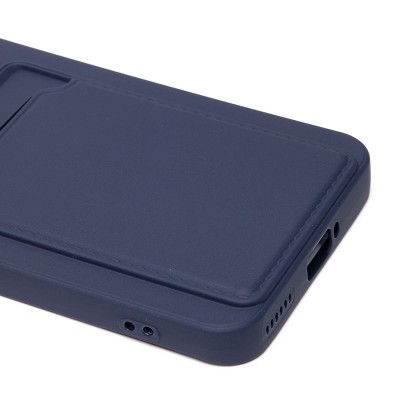 Чехол-накладка для Honor Magic 6 Pro (темно-синий) - SC337 с картхолдером