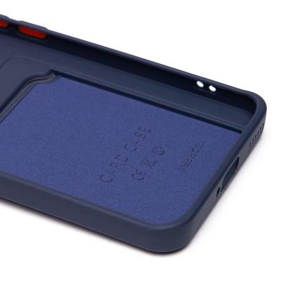 Чехол-накладка для Honor Magic 6 Pro (темно-синий) - SC337 с картхолдером