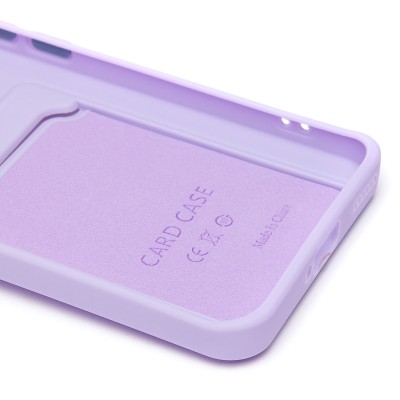 Чехол-накладка для Honor Magic 6 Pro (светло-фиолетовый) - SC337 с картхолдером