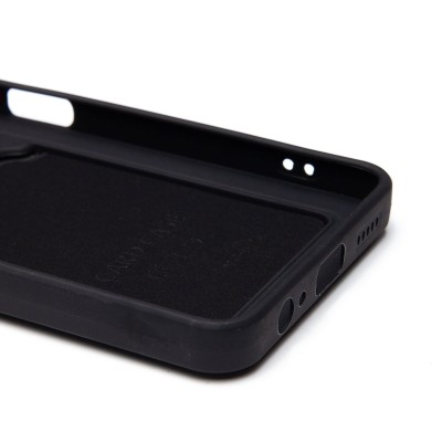 Чехол-накладка для Honor X5 Plus (черный) - SC337 с картхолдером