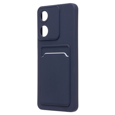 Чехол-накладка для Honor X5 Plus (темно-синий) - SC337 с картхолдером