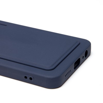 Чехол-накладка для Honor X5 Plus (темно-синий) - SC337 с картхолдером