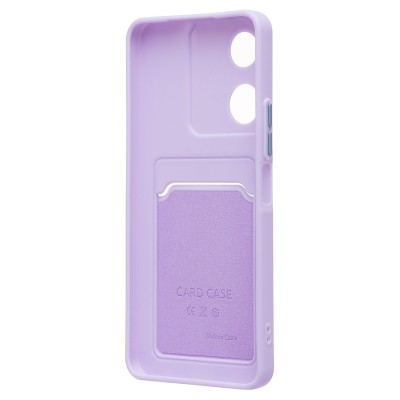 Чехол-накладка для Honor X5 Plus (светло-фиолетовый) - SC337 с картхолдером