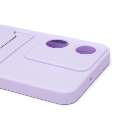 Чехол-накладка для Honor X5 Plus (светло-фиолетовый) - SC337 с картхолдером