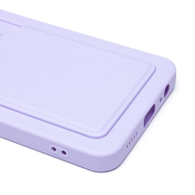 Чехол-накладка для Huawei Honor X5b Plus (светло-фиолетовый) - SC337 с картхолдером