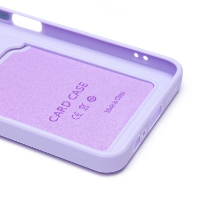 Чехол-накладка для Huawei Honor X5b Plus (светло-фиолетовый) - SC337 с картхолдером