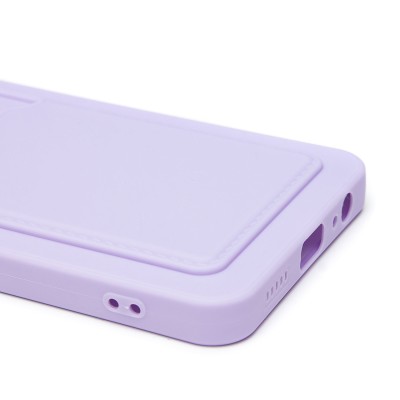 Чехол-накладка для Honor X6b (светло-фиолетовый) - SC337 с картхолдером