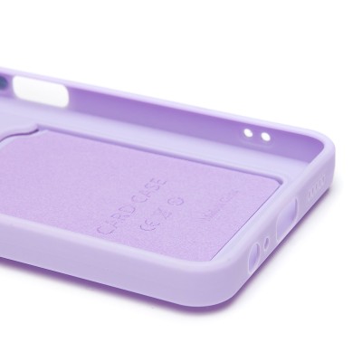 Чехол-накладка для Honor X6b (светло-фиолетовый) - SC337 с картхолдером