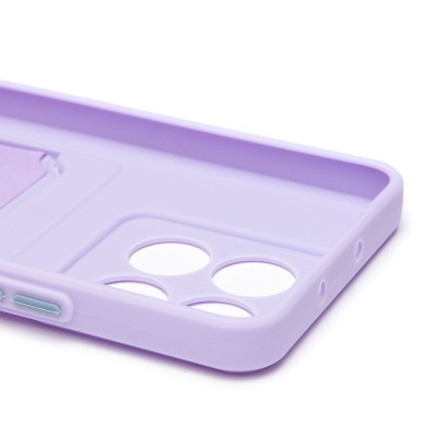 Чехол-накладка для Honor X6b (светло-фиолетовый) - SC337 с картхолдером