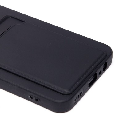 Чехол-накладка для Honor X7b 5G (черный) - SC337 с картхолдером