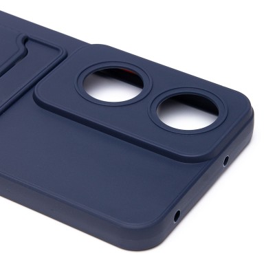 Чехол-накладка для Honor X7b 5G (темно-синий) - SC337 с картхолдером