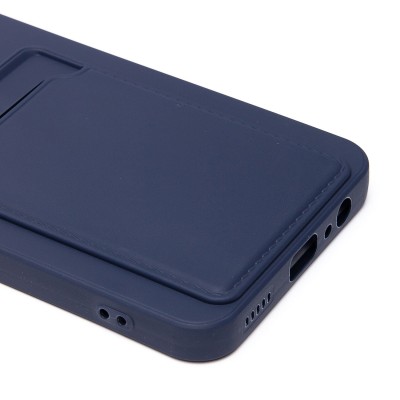 Чехол-накладка для Honor X7b 5G (темно-синий) - SC337 с картхолдером