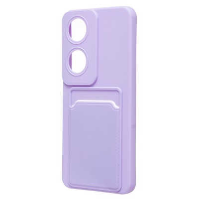 Чехол-накладка для Honor X7b 5G (светло-фиолетовый) - SC337 с картхолдером