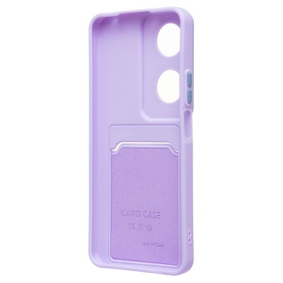 Чехол-накладка для Honor X7b 5G (светло-фиолетовый) - SC337 с картхолдером