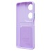 Чехол-накладка для Honor X7b 5G (светло-фиолетовый) - SC337 с картхолдером
