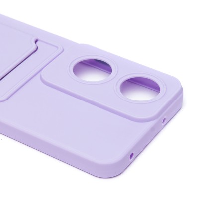 Чехол-накладка для Honor X7b 5G (светло-фиолетовый) - SC337 с картхолдером