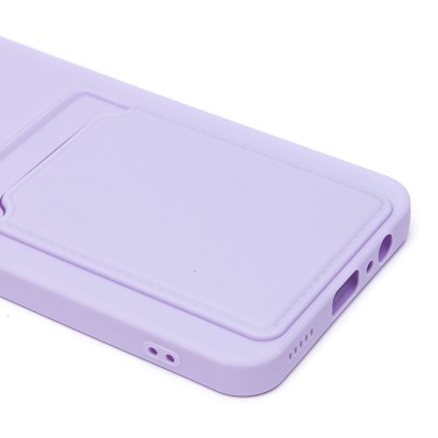 Чехол-накладка для Honor X7b 5G (светло-фиолетовый) - SC337 с картхолдером