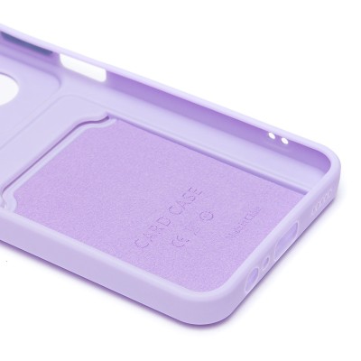 Чехол-накладка для Honor X7b 5G (светло-фиолетовый) - SC337 с картхолдером