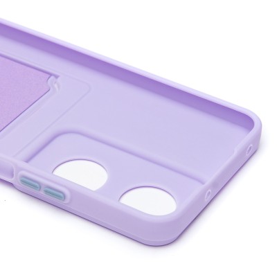 Чехол-накладка для Honor X7b 5G (светло-фиолетовый) - SC337 с картхолдером