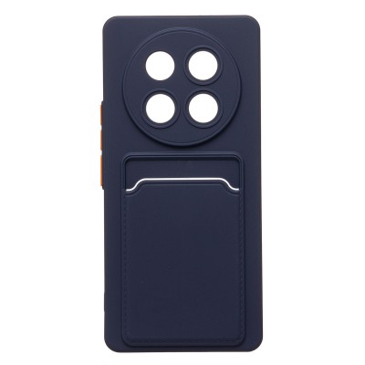 Чехол-накладка для Honor X9c (темно-синий) - SC337 с картхолдером