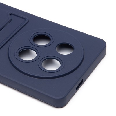 Чехол-накладка для Honor X9c (темно-синий) - SC337 с картхолдером