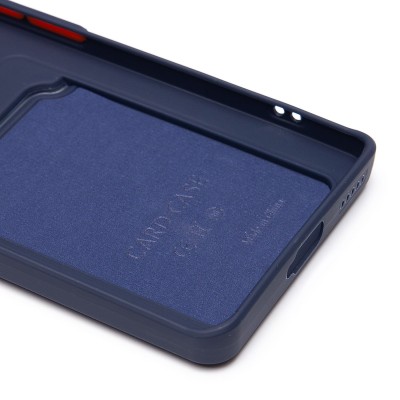 Чехол-накладка для Honor X9c (темно-синий) - SC337 с картхолдером