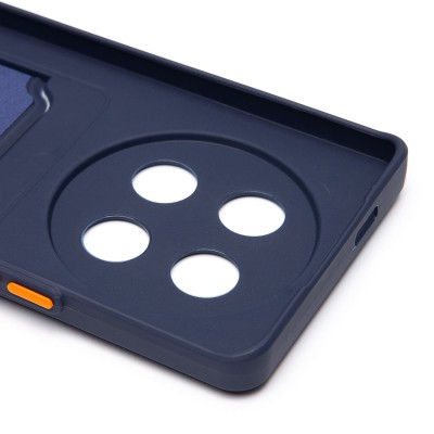 Чехол-накладка для Honor X9c (темно-синий) - SC337 с картхолдером