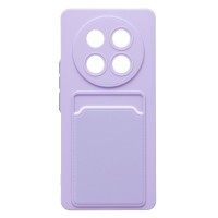 Чехол-накладка для Honor X9c (светло-фиолетовый) - SC337 с картхолдером