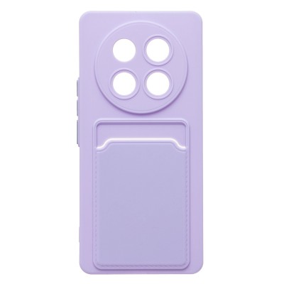 Чехол-накладка для Honor X9c (светло-фиолетовый) - SC337 с картхолдером