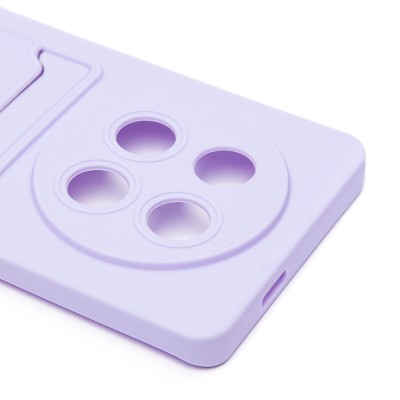 Чехол-накладка для Honor X9c (светло-фиолетовый) - SC337 с картхолдером