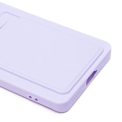 Чехол-накладка для Honor X9c (светло-фиолетовый) - SC337 с картхолдером