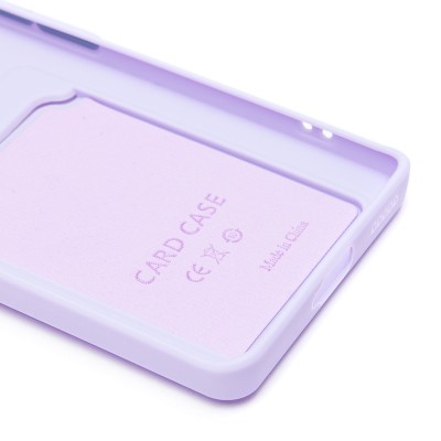 Чехол-накладка для Honor X9c (светло-фиолетовый) - SC337 с картхолдером