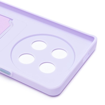 Чехол-накладка для Honor X9c (светло-фиолетовый) - SC337 с картхолдером