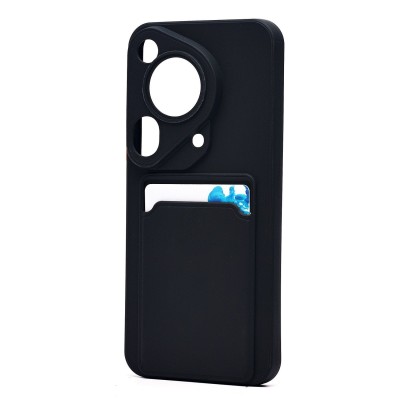 Чехол-накладка для Huawei Pura 70 Ultra Global (черный) - SC337 с картхолдером