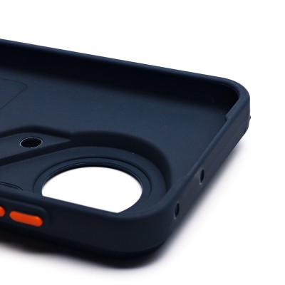 Чехол-накладка для Huawei Pura 70 Ultra Global (темно-синий) - SC337 с картхолдером