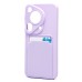 Чехол-накладка для Huawei Pura 70 Ultra Global (светло-фиолетовый) - SC337 с картхолдером