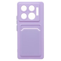 Чехол-накладка для Infinix GT 20 Pro (светло-фиолетовый) - SC337 с картхолдером