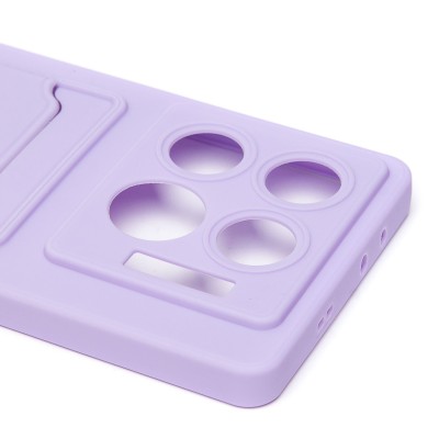 Чехол-накладка для Infinix GT 20 Pro (светло-фиолетовый) - SC337 с картхолдером