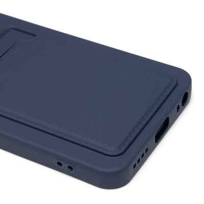 Чехол-накладка для Infinix Hot 50 4G (темно-синий) - SC337 с картхолдером Чехол-накладка для Infinix Hot 50 4G (темно-синий) - SC337 с картхолдером