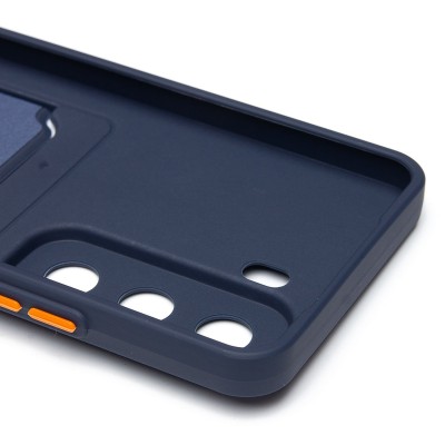Чехол-накладка для Infinix Hot 50 4G (темно-синий) - SC337 с картхолдером Чехол-накладка для Infinix Hot 50 4G (темно-синий) - SC337 с картхолдером